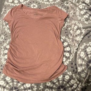 a:glow maternity v neck T-shirt size large salmon color. Worn one time.